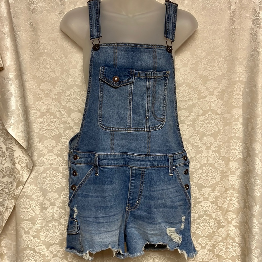Overall Shorts Denim